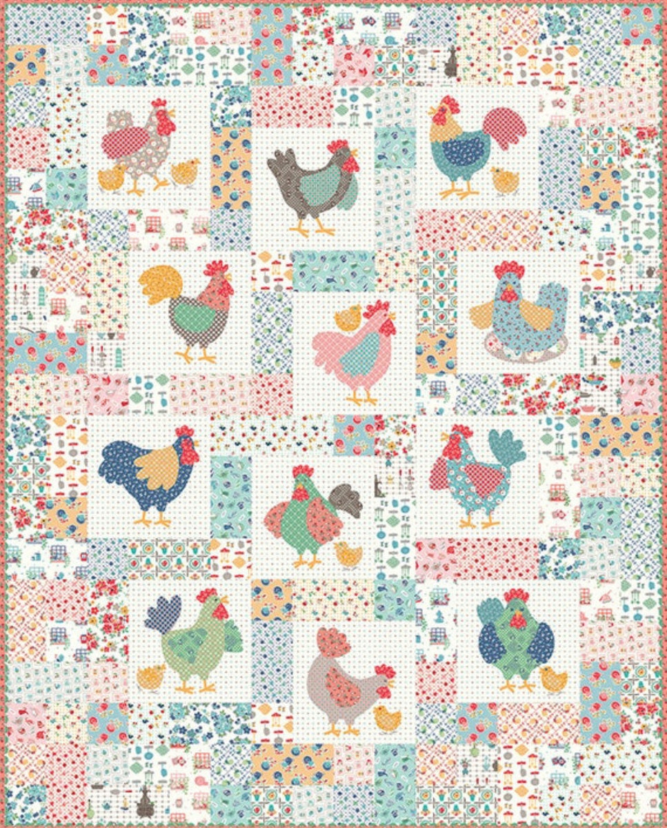 Chicken Salad Quilt Kit By Lori Holt Strawberry Quiltcake chicken-salad-quilt-kit-by-lori-holt-strawberry-quiltcake