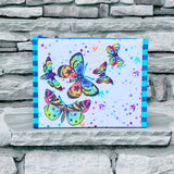 Custom Butterfly Large Booklet Pouch