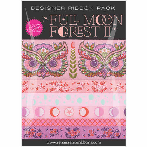 PRE-ORDER Full Moon Forest II Tula Pink 50th Collection Ribbon Pack in Honey