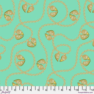 Besties Little Charmer Meadow Metallic Yardage