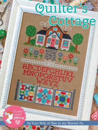 Quilter's Cottage Cross Stitch Kit by Lori Holt