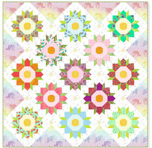 Chrysanthemum Quilt Kit featuring Daydreamer by Tula Pink
