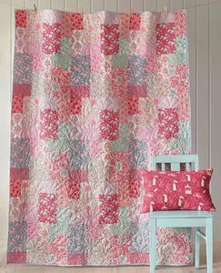 Whimsy Red Quilt Kit featuring Windy Days by Tilda