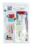 Red White & Bloom Embellishment Kit