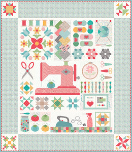 My Happy Place Quilt Kit by Lori Holt featuring Stitch
