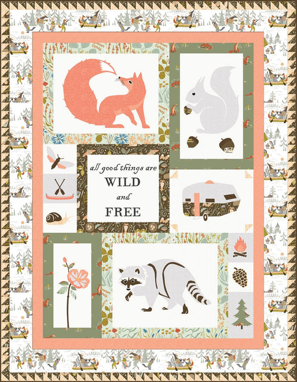 SALE All Good Things Are Wild & Free Quilt Kit