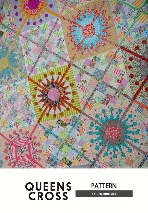 Queens Cross Quilt Pattern by Jen Kingwell