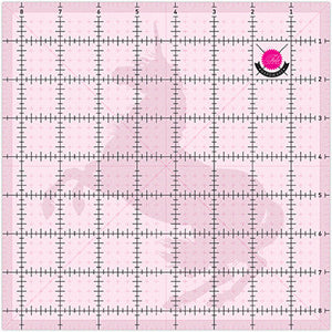 Tula Pink 4.5" Square Fussy Cut Ruler with Unicorn