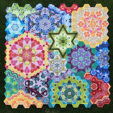 The New Hexagon Millefiore Quilt Along Rosette Complete Paper Piece Pack by Katja Marek