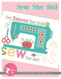 PRE-ORDER Sew She Did Cross Stitch Kit by Lori Holt