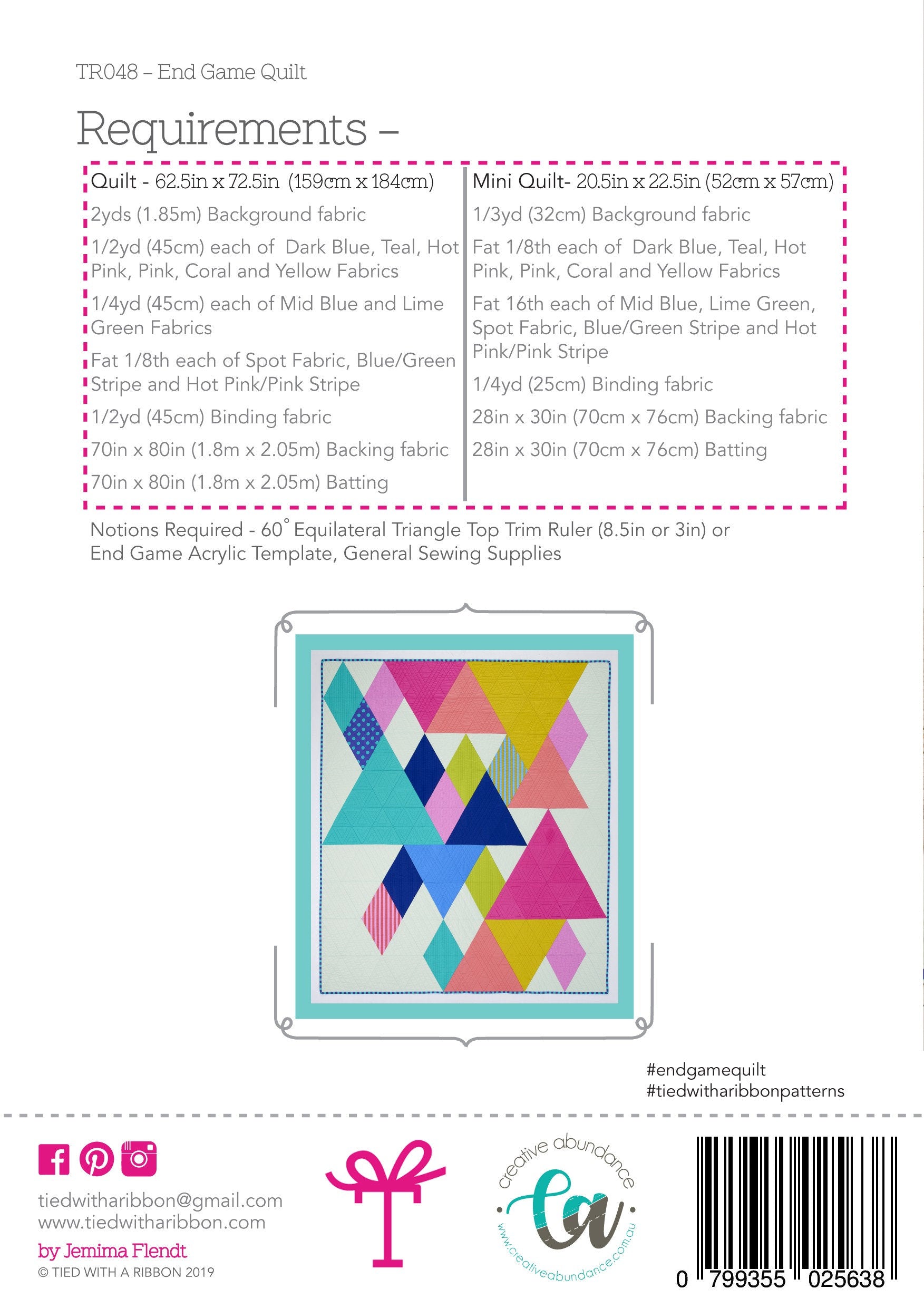 End Game Quilt Pattern and Templates End Game Quilt Pattern and Templates