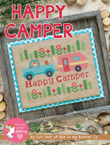 PRE-ORDER Happy Camper Cross Stitch DMC Floss Kit by Lori Holt