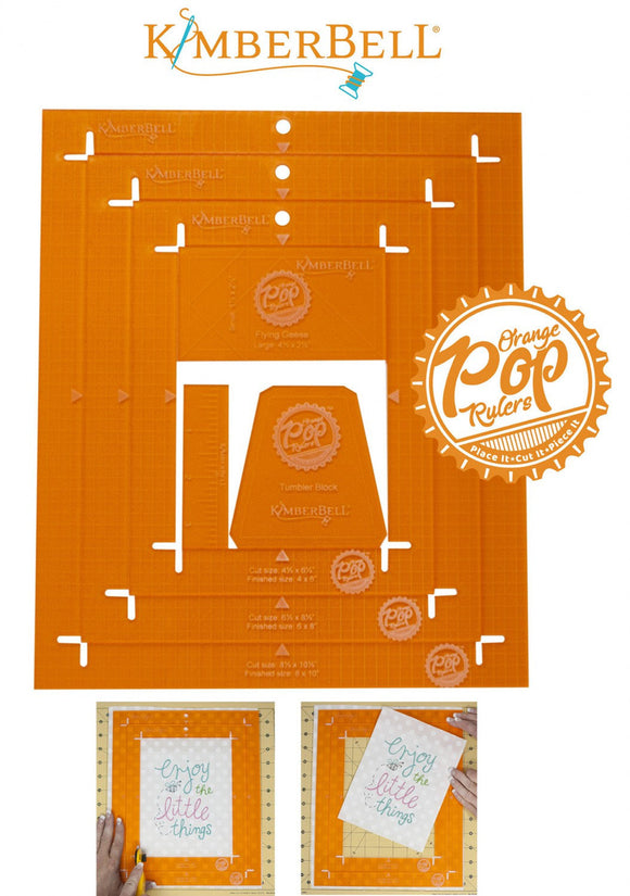Orange Pop Rulers  Rulers Rectangle Set by Kimberbell Designs