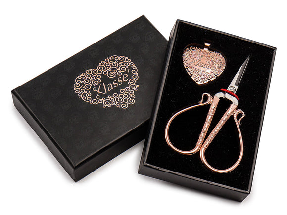 Rose Gold 4in Embroidery Scissor and Thread Cutter Gift Set