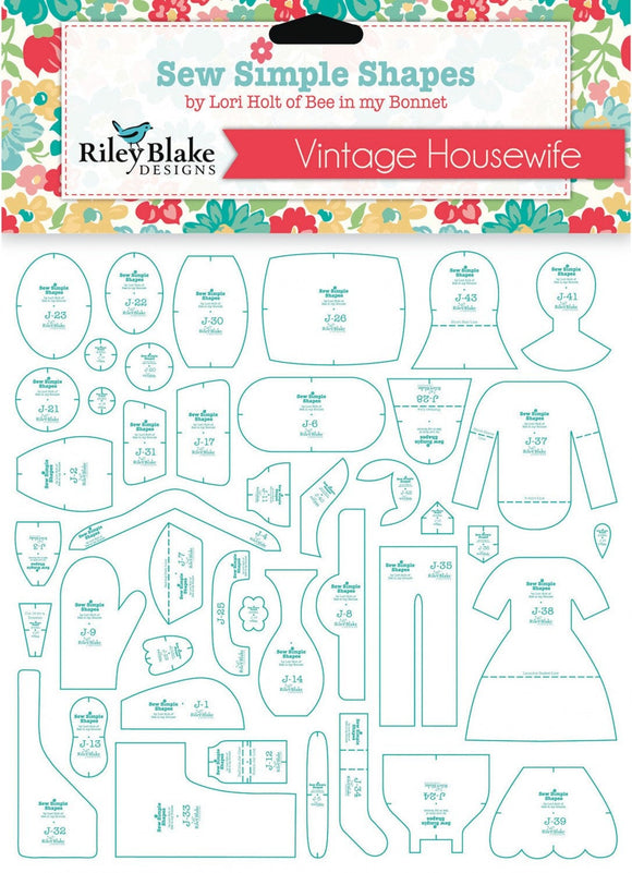 PRE-ORDER Vintage Housewife Sew Simple Shapes Template Set by Lori Holt
