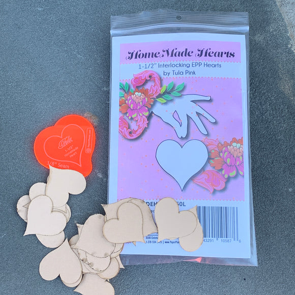 HomeMade Heart Small Paper Piece Kit by Tula Pink