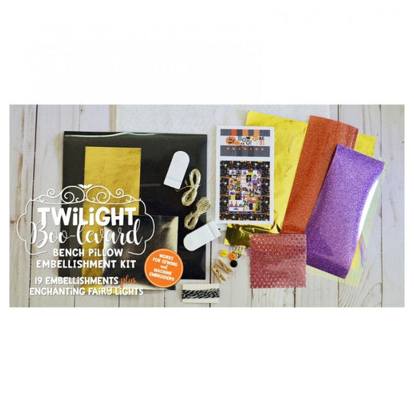 Twilight Boo-Levard Bench Pillow Embellishment Kit by KimberBell