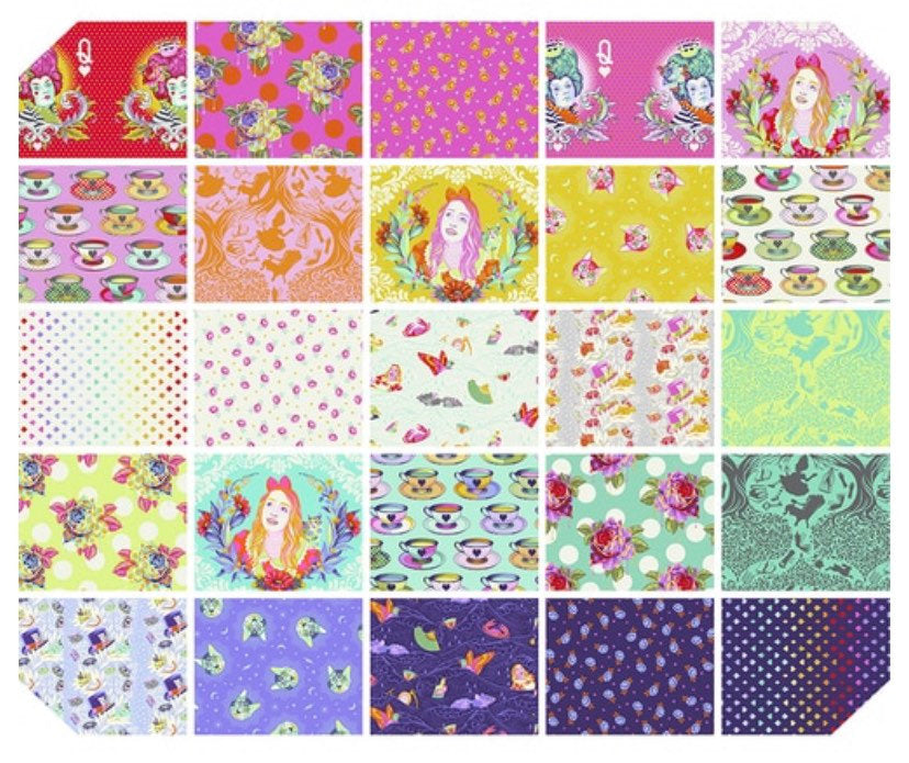 Curiouser & Curiouser FQ Bundle by Tula Pink – Strawberry
