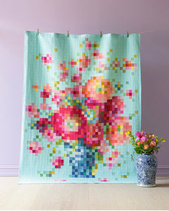 Embroidery Flower Vase Quilt Kit