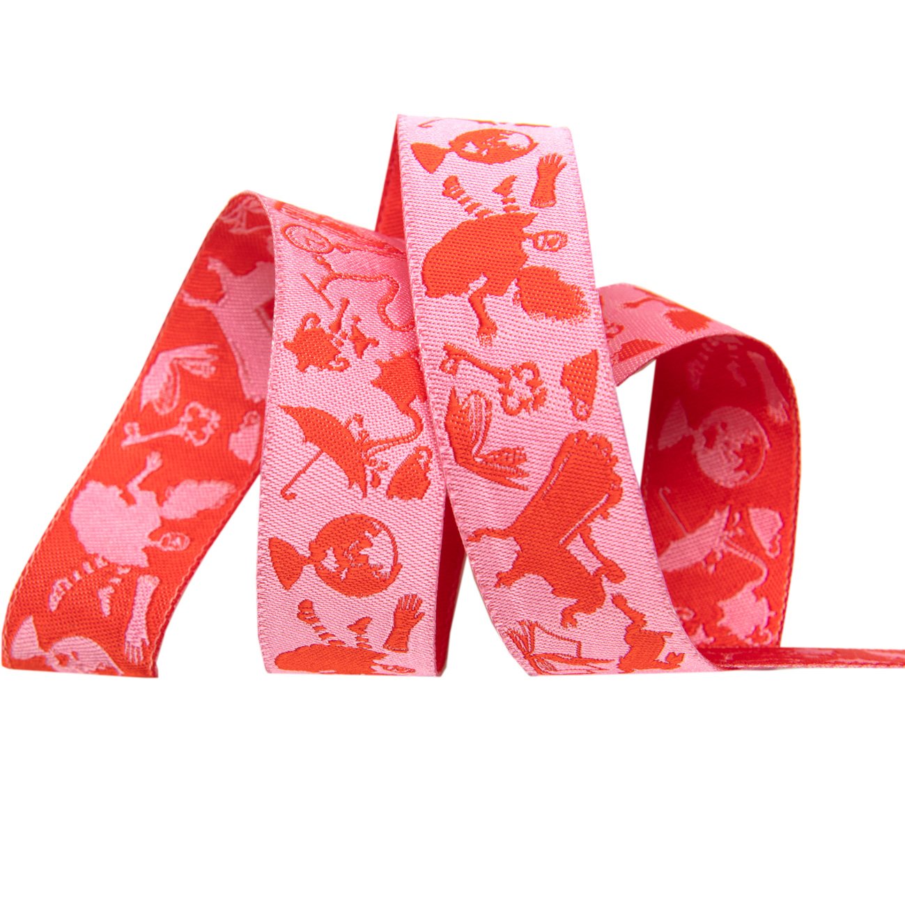 Curiouser and Curiouser Wonder Tula Pink Ribbon Pack – Strawberry